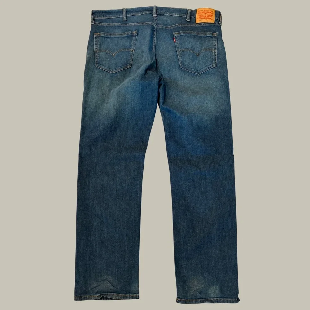 Levis 559 Relaxed Straight Jeans Mens 42x34 Medium Wash Blue Denim 01559-0059
